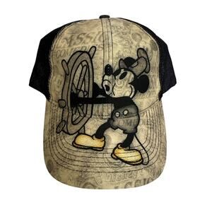 Walt Disney World Steamboat Willie Disney Parks Mickey Mouse Adjustable Hat Cap